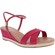 Sandália Espadrille Gabriela Anabela Tiras Cruzadas Camurça Pink Sandália Espadrille Gabriela Anabela Tiras Cruzadas Camurça Pink