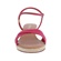 Sandália Espadrille Gabriela Anabela Tiras Cruzadas Camurça Pink Sandália Espadrille Gabriela Anabela Tiras Cruzadas Camurça Pink