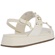 Sandália Gabriela Flatform Detalhe Rebites Off White Sandália Gabriela Flatform Detalhe Rebites Off White