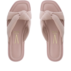 Rasteira Vizzano com Nó Tecido Rosa