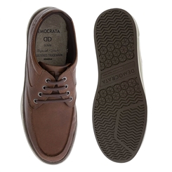 Sapato Casual Democrata Scott Caramelo