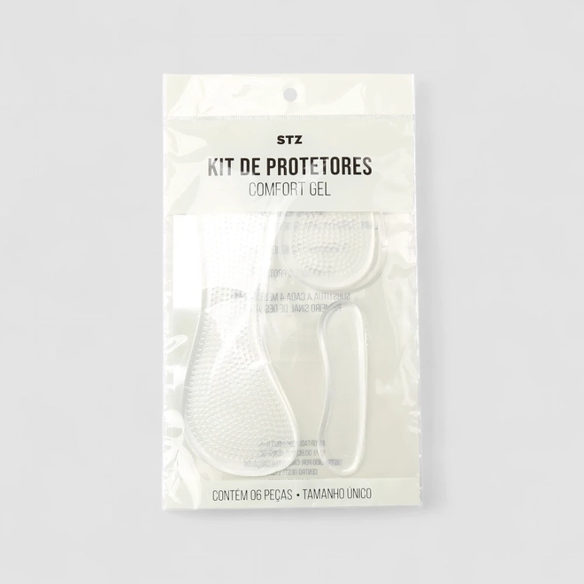 Kit Protetor para Pés STZ 3 Pares Comfort Gel Incolor