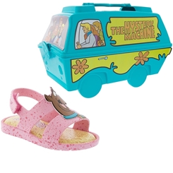 Sandália Scooby Doo Myst Rosa com Maleta de Brinde