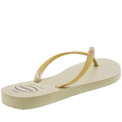 chinelo glitter havaianas dourado