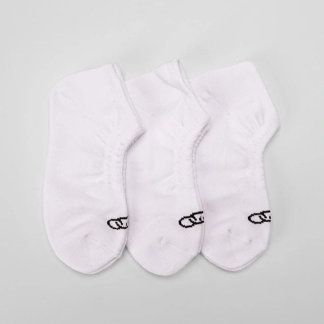 Kit Meia Cano Invisível Masculina Olympikus 3 Pares 39-44 Branco