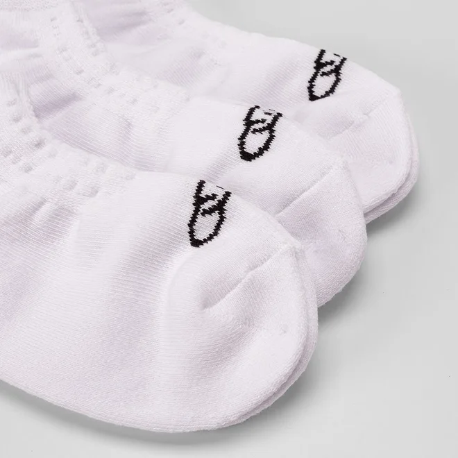 Kit Meia Cano Invisível Masculina Olympikus 3 Pares 39-44 Branco