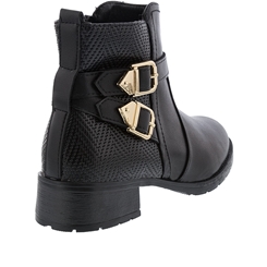 Bota Montaria Infantil Mooncity com Fivelas Preto
