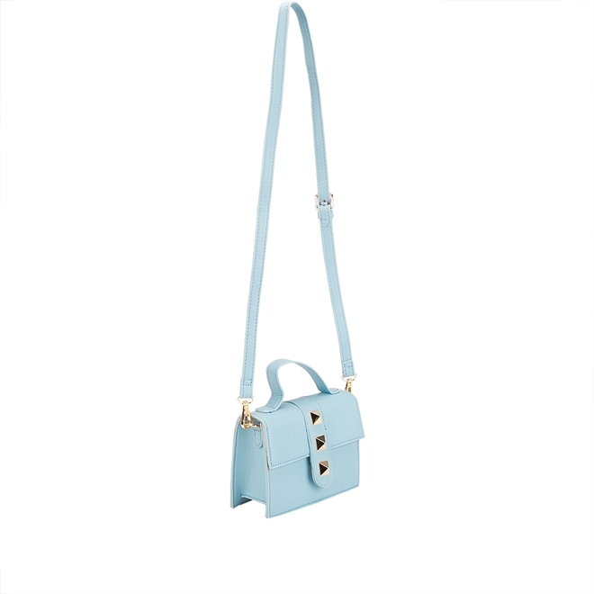 blue satchel bolsa