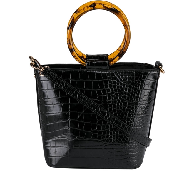 croc print tote bolsa