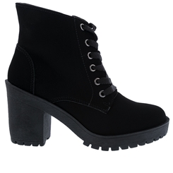 bota coturno de salto grosso