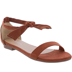 sandália rasteira laço