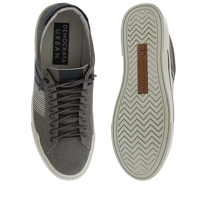 Sapatênis Democrata Urban Blow Tecido Cinza