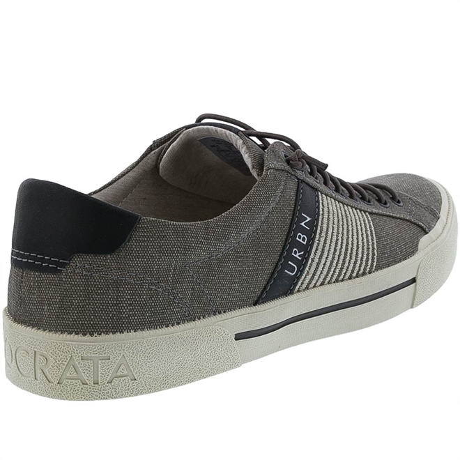 Sapatênis Democrata Urban Blow Tecido Cinza