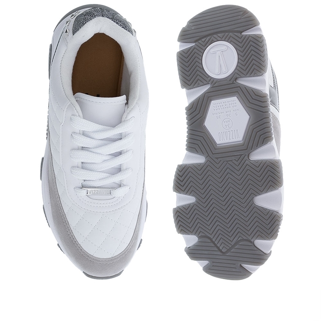 tênis flatform recortes vizzano