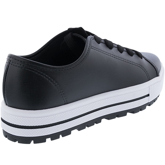 Tenis moleca hot sale flatform preto