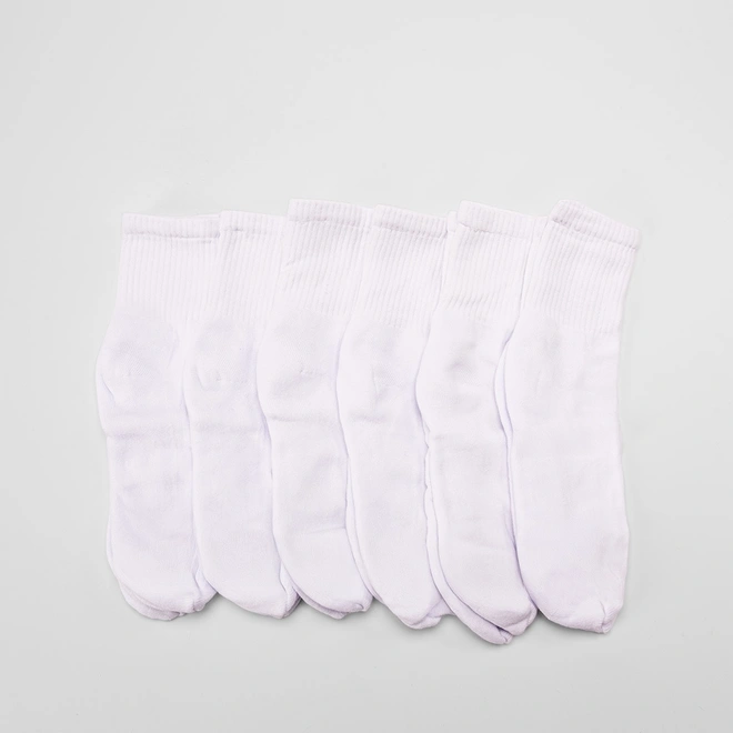 Kit Meia Cano Médio Masculina Stz 6 Pares 39-43 Branco