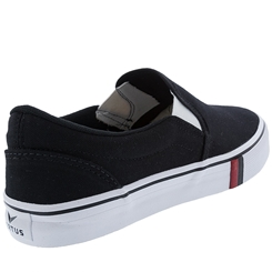 Slip On Vertus Casual Masculino Tecido Preto