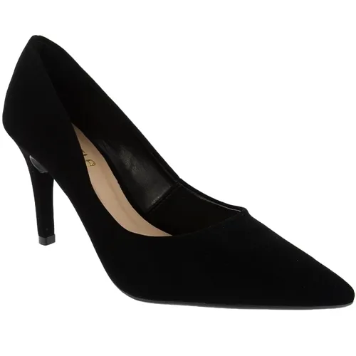 Scarpin Gabriela Essenciais Salto Fino Nobuck Preto