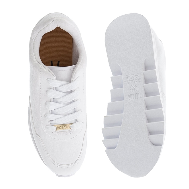Tenis vizzano hot sale branco verniz