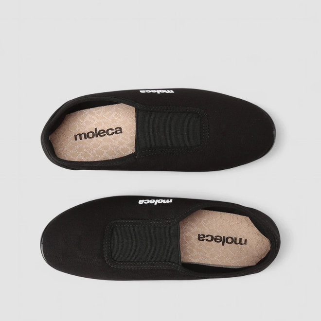 Sapatilha Feminina Moleca Detalhe Elástico Preta