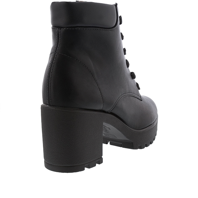 Bota Coturno Vizzano Salto Bloco Preto 3073105