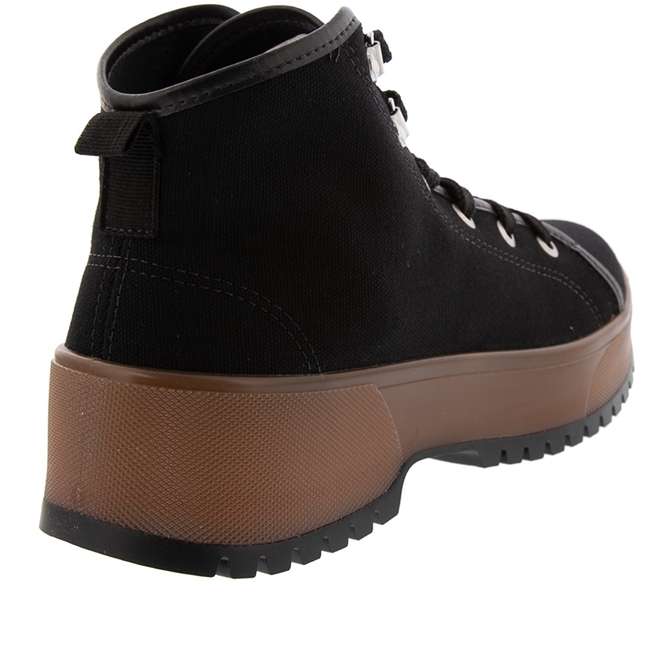 Bota Coturno Moleca Tratorado Lona Preto 5334104