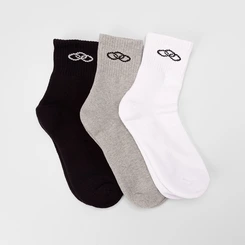 Kit Meia Cano Médio Feminino Olympikus 3 Pares 33-38 Color