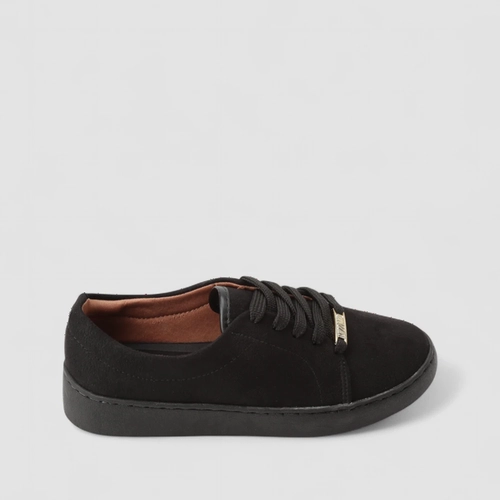Tênis Vizzano Flatform Feminino Camurça Preto