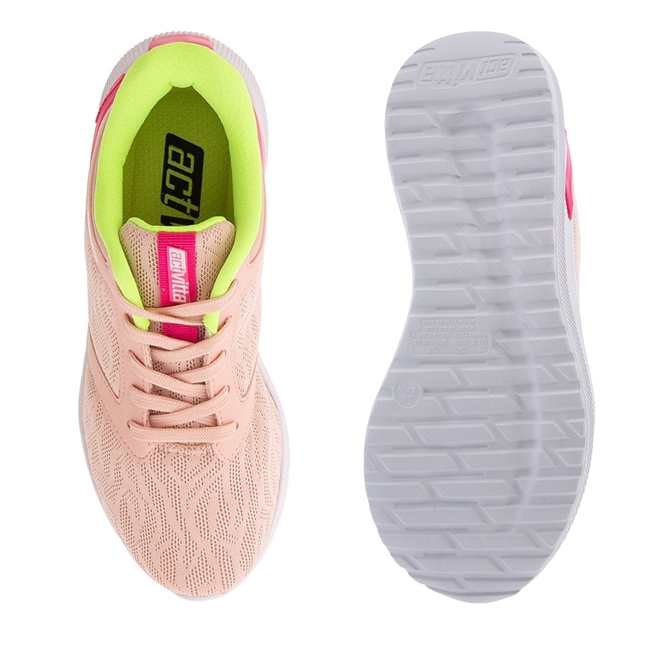 Tênis Actvitta Esportivo Feminino Tecido Rosa