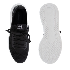 Tênis Via Marte Chunky Knit Tecido Preto 217203