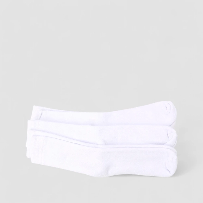 Kit Meia Cano Alto STZ 3 Pares 39-42 Branco