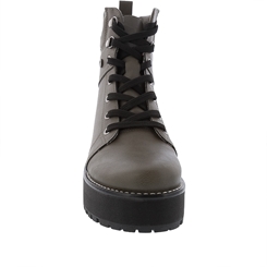 Bota Coturno Via Marte Plataforma Tratorado Verde 216203