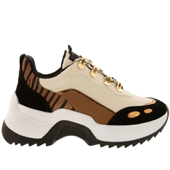 Tênis Via Marte Chunky Casual com Ilhós Nobuck Color 212505