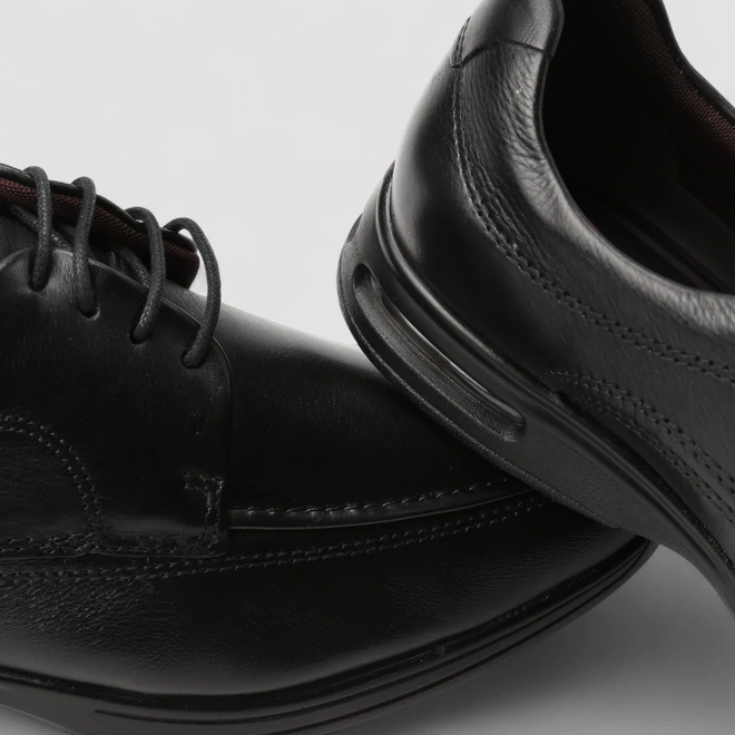 Sapato Social Democrata Smart Comfort Air Spot Couro Preto