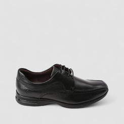 Sapato Social Democrata Smart Comfort Air Spot Couro Preto