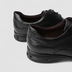 Sapato Social Democrata Smart Comfort Air Spot Couro Preto
