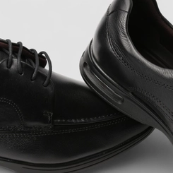 Sapato Social Democrata Smart Comfort Air Spot Couro Preto