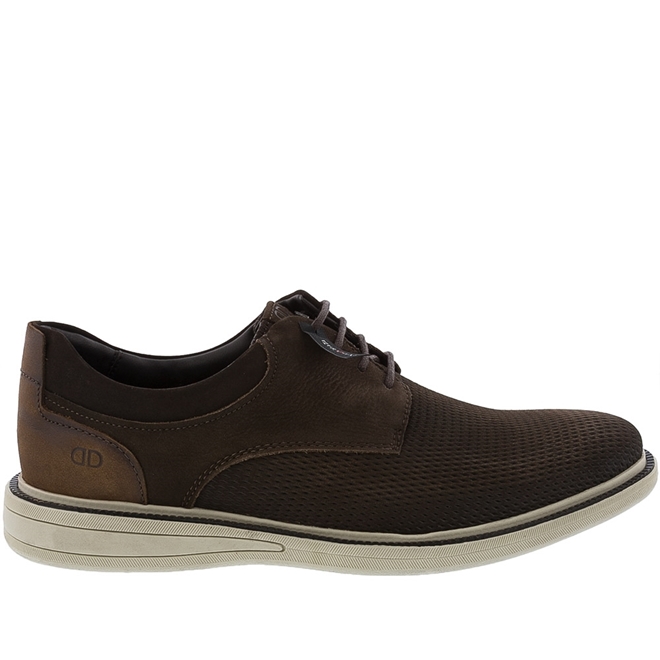 Sapato Casual Democrata Metropolitan Bay Couro Marrom