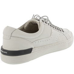 Sapatênis Democrata Denim Hold Couro Branco