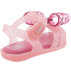 Sandália Infantil Aranha Zaxy Fantasia Glitter Rosa