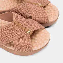 Tamanco Feminino Modare Ultraconforto Tiras Cruzadas Nude