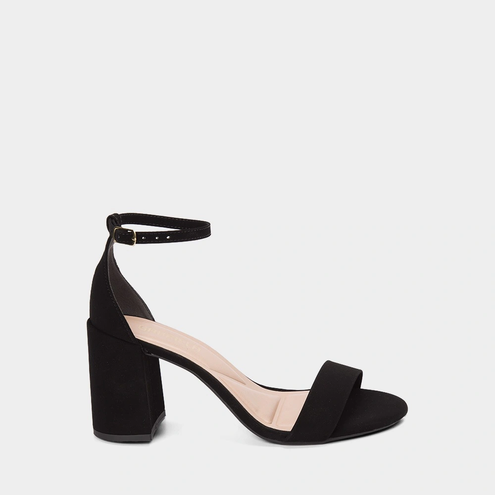 Sandália Schutz Sandalia Nobuck Salto Grosso Schutz Sandalia Bege