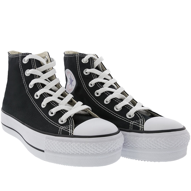 Tenis feminino all star preto cano alto original