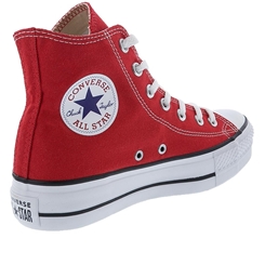 Tênis Converse All Star Cano Alto Lift Lona Vermelho