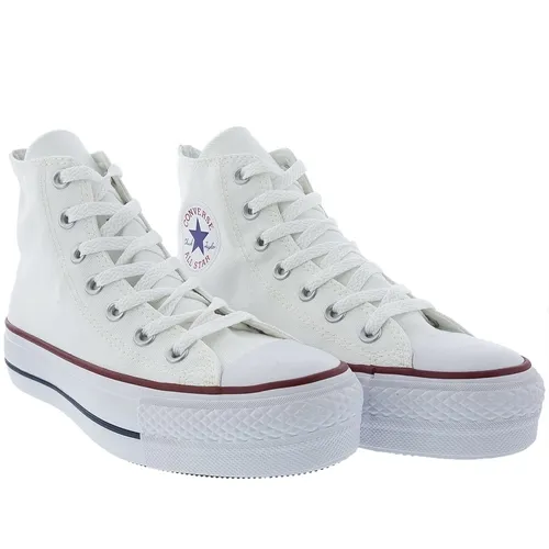 Tênis Converse All Star Cano Alto Lift Lona Branco