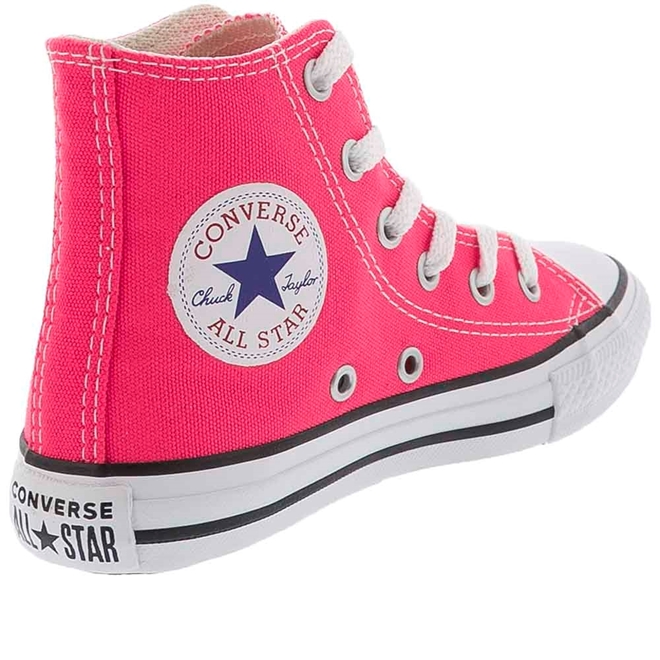 Tênis All Star Infantil Cano Alto Rosa Converse - Tênis All Star Infantil  Cano Alto Rosa Converse - Converse