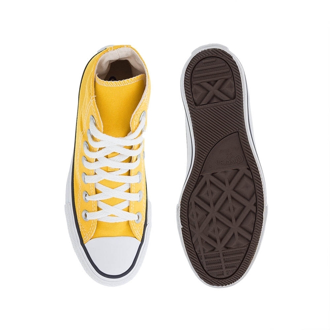 Tênis Infantil Masculino Converse All Star Cano Alto Amarelo Estampado  Converse na Carroussel Kids