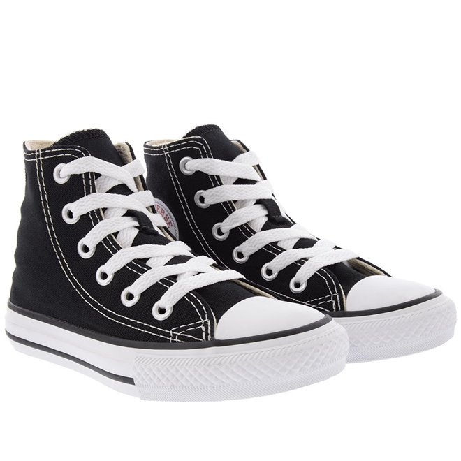 Tenis All Star Converse Chuck Taylor Preto Infantil C Alto - Sportlins -  Calçados e Esportes