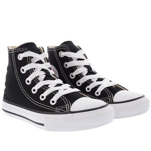 Tenis All Star Infantil Chuck Taylor Cano Médio - Estrelinha/Preto