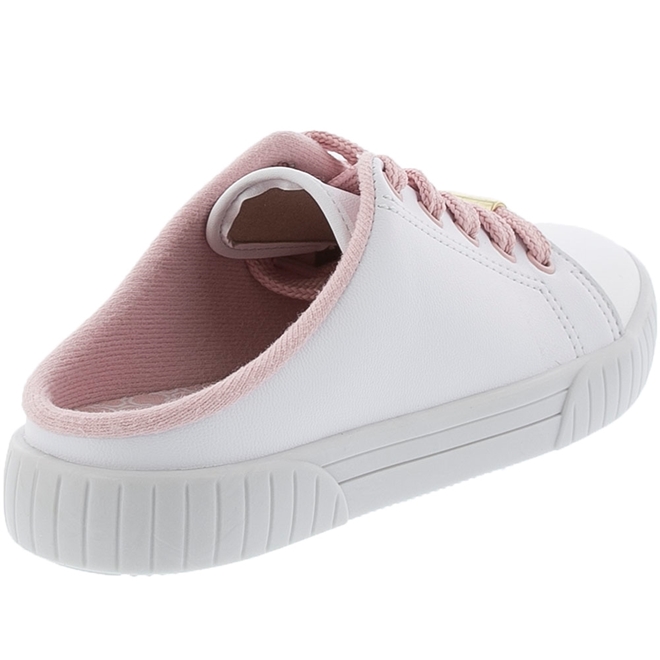 Tênis Mule Molekinha Soft Pop Pespontos Branco
